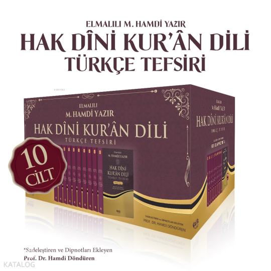 Hak Dini Kuran Dili Türkçe Tefsiri - 10 Cilt