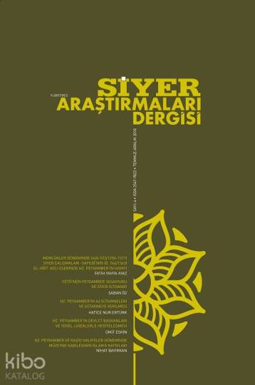 Siyer Araştırmaları Dergisi  4. Sayı
